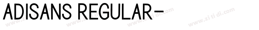 AdiSans Regular字体转换